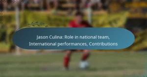 Jason Culina: Role in national team, International performances, Contributions