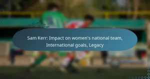 Read more about the article Sam Kerr: Impact on women’s national team, International goals, Legacy